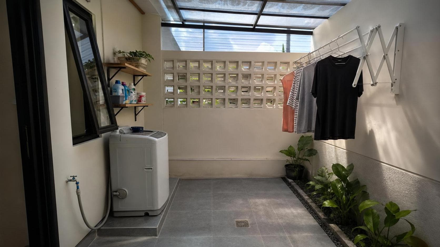 Desain Area Cuci Jemur Rumah Subsidi agar Rapi dan Cepat Kering
