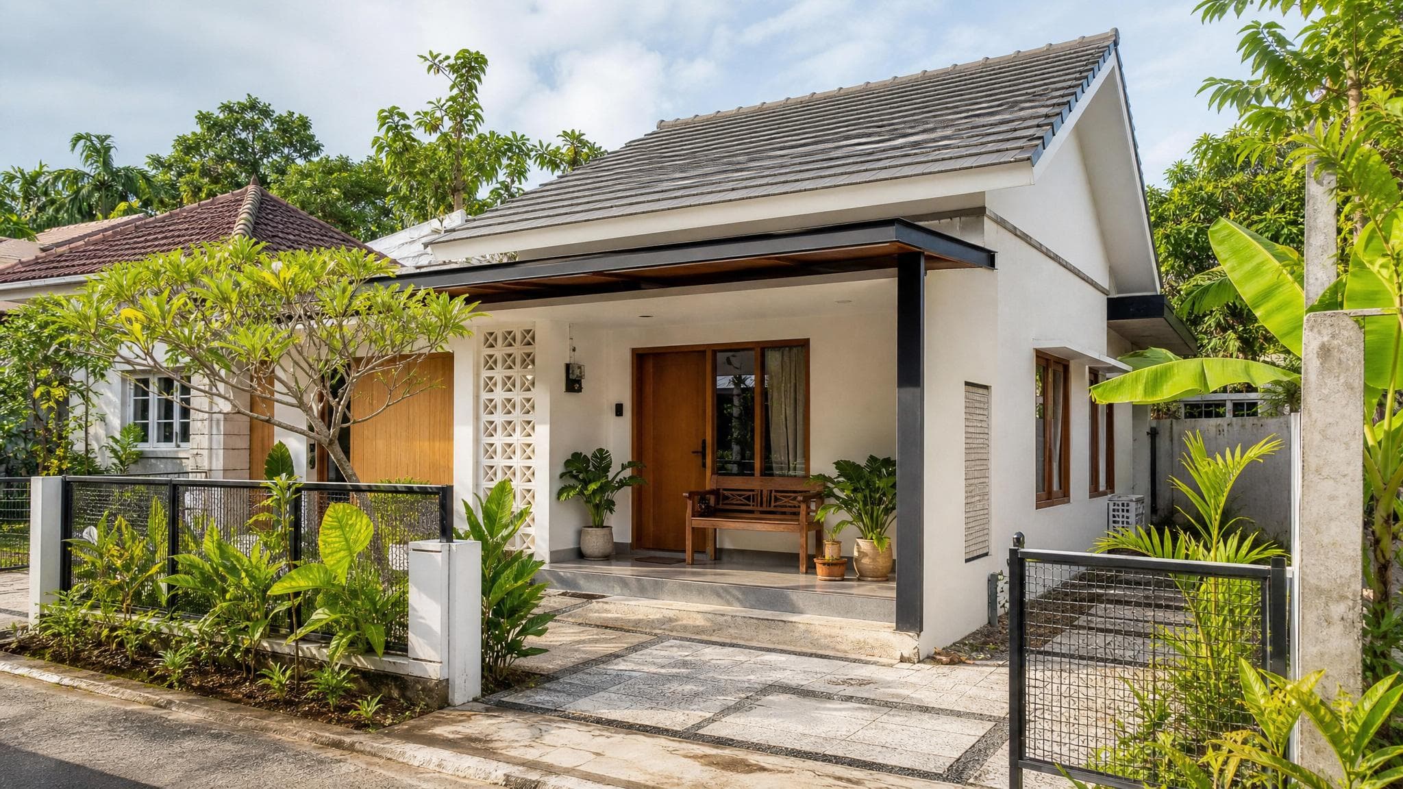 Inspirasi Rumah Minimalis dengan Teras Kecil yang Tetap Nyaman
