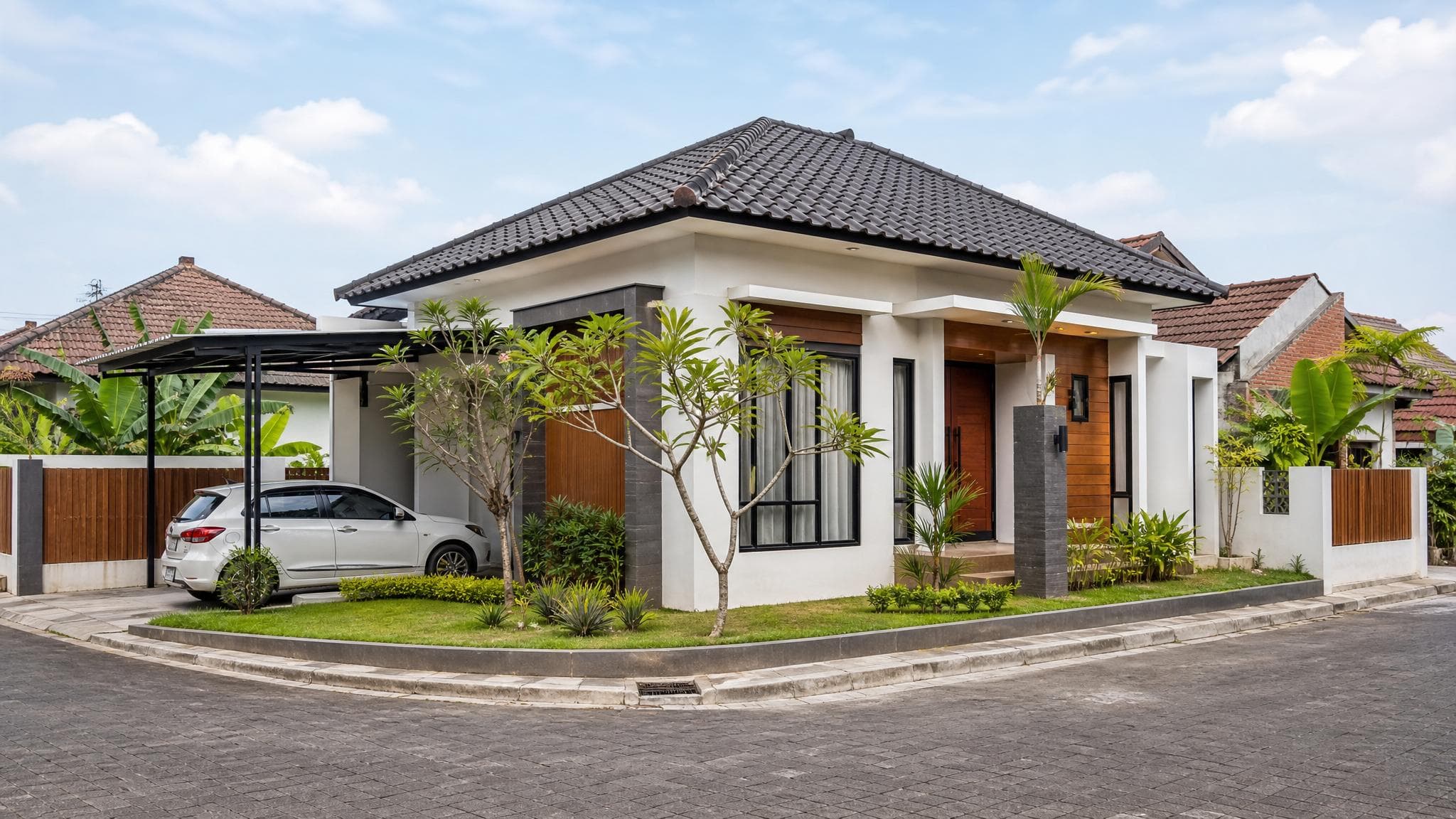 Desain Rumah Hook 1 Lantai Tropis Modern: Adem, Terbuka, dan Tetap Privat